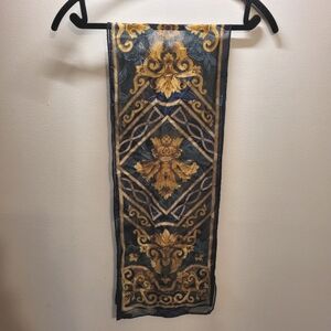 Bill Blass Vintage Silk Rectangle Scarf 10 x 52"